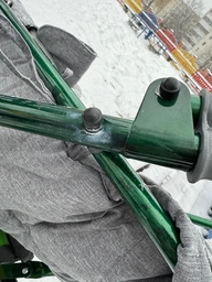 Дитячі санки трансформер Veloz 2в1 з колесами та ремнем Блакитний фото від покупців 1