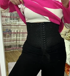 Корсет для схуднення, що стягує з ребрами жорсткості 3 ряди UFT Belt S 62-68 см фото від покупців 6