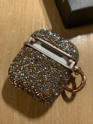 Протиударний TPU Чохол Bling World Rock Diamond для Навушників AirPods 1/2 Синій фото від покупців 1