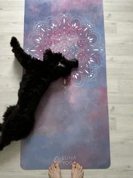 Преміальний килимок для йоги Luna Yoga 1830х680х4 мм Pink Mandala (LunaYogaMatPinkM)