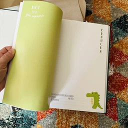 "Baby book" для детских фотографий, первый альбом малыша на украинском, цвет голубой фото от покупателей 13