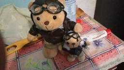 Ведмідь-пілот Mil-Tec військовий сувенір великий TEDDY PILOT 20 CM (16429000)