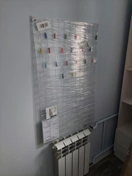 Мудборд доска для заметок Rey 100х60 см, Белый, клетка 5х5 см, настенный органайзер, мудборд для подарка (100602) фото от покупателей 7