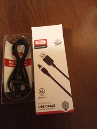 Кабель XO NB187 Магнітний USB - Lightning (2.1A) (1M) Білий фото від покупців 1