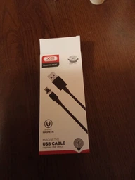 Кабель XO NB187 Магнітний USB - Lightning (2.1A) (1M) Білий