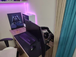Кронштейн-подставка для двух мониторов North Bayou NB F160 VESA 17" - 27" настольный с 3D регулировкой и функцией PIVOT Черный фото от покупателей 18