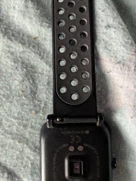 Ремешок для Amazfit BIP | Bip Lite | Bip U / Pro/ Mini | GTS | GTS 2 /3 | Gtr 42mm силиконовый перфорированный 20мм Черно Белый BeWatch (1010112) фото от покупателей 2