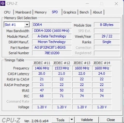 Оперативна пам'ять Micron SODIMM DDR4 8Gb 3200MHz PC4-25600 (MTA8ATF1G64HZ-3G2J1) фото от покупателей 3