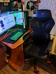 Крісло для геймерів Aula F010 Gaming Chair Black/Red (6948391286228) фото від покупців 4