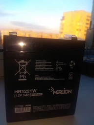 Аккумулятор мультигелевый MERLION HR1221W 12V 5 Ah High Rate AGM