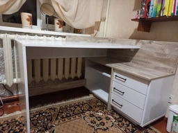 Комп'ютерний стіл Mesa Естет правий Дуб Клондайк Білий (МС-16) фото від покупців 4