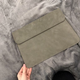 Чохол конверт на магніті для ноутбука або планшета з екошкіри для Macbook Air Pro 13 Cірий фото від покупців 4