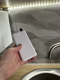 Світлодіодна LED стрічка 1м з живленням від повербанка або USB , колір холодний білий, 6000к фото від покупців 5