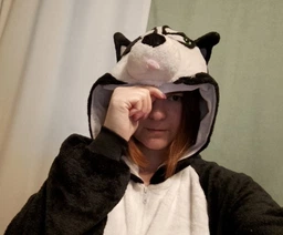 Жіноча кігурумі піжама доросла та підліткова Kigurumi Чорний Хаски Чорний L 165-175 см. (1078)