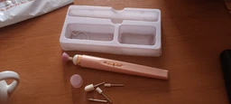 Мини фрезер для маникюра и педикюра со встроенным аккумулятором Flawless Salon Nails беспроводной Красный фото от покупателей 2