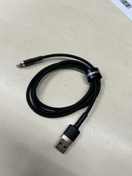 Кабель Baseus Cafule Lightning 2.4A (1m) — серый / черный (CALKLF-BG1) фото от покупателей 11