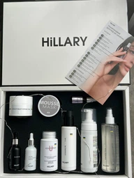 Подарунковий набір Hillary для комплексного догляду за нормальною та комбінованою шкірою Perfect 9: Крем, Мус-маска, Олійний флюїд, Гіалуронова сироватка, Убтан, Гідрофільна олія, Очищуюча пінка, Тонік HI-11-212 фото від покупців 4