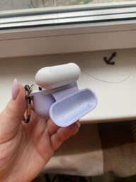 Силіконовий футляр з мікрофіброю для навушників Airpods 3 Сірий / Stone фото від покупців 1