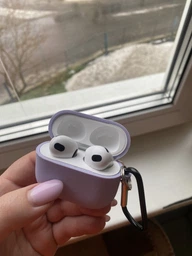 Силіконовий футляр з мікрофіброю для навушників Airpods 3 Сірий / Stone