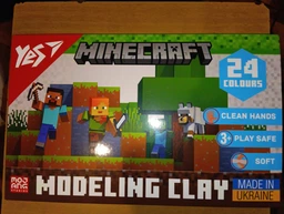 Пластилін 24кол. YES 540682 Minecraft, 480г, стек, /540682/ фото від покупців 2