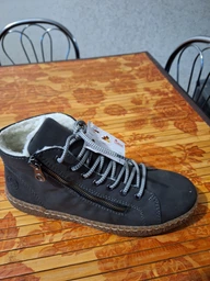 Женские зимние ботинки Rieker N1020-45 36 23.3 см Серые (4060596817594)