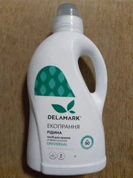 Жидкое концентрированное бесфосфатное средство для стирки Delamark Universal 1 л (4820152330154) фото от покупателей 7
