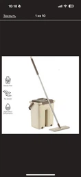 Швабра ледащо з відром Cleaning Mop зі складною ручкою і системою віджиму Бежевий 6363MOP-A ( ) TIN66 фото від покупців 3