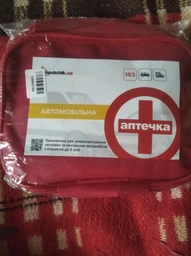 Аптечка медицинская автомобильная Poputchik 1 согласно ТУ мягкий футляр (02-001-М) фото от покупателей 1