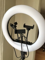 Кільцева лампа 36см Ring Light RL14 зі Штативом 2м + пульт управління фото від покупців 3