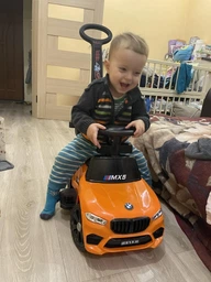 Електромобіль дитячий Bambi Racer M 4850LR-1 (каталка-толокар, колеса: Ø6.3"/пласт., акк: 6V/4,5Ah, мотор: 6V/25W, до 4 км/г, батьк. ручка, до 23 кг)