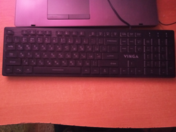 Клавіатура дротова Vinga KB410 USB Black