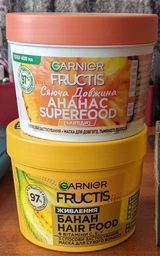 Маска Garnier Fructis HaiFood Ананас Сияющая длина для длинных тусклых волос 400 мл (3600542500388) фото от покупателей 4