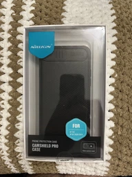 Карбоновая накладка Nillkin Camshield (шторка на камеру) для Apple iPhone 7 / 8 / SE (2020) (4.7") Черный / Black фото от покупателей 4