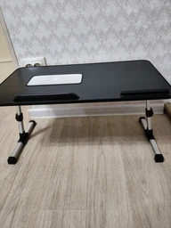 Столик для ноутбука з охолодженням VHG Q5-L 600×330 Black фото от покупателей 1