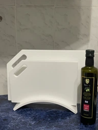 Набір кухонних дошок з акрилового каменю Pure White фото від покупців 1