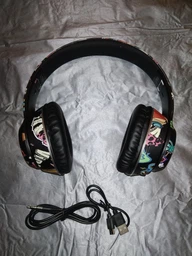 Беспроводные наушники Headset I750 – LED-подсветка, Bluetooth, MicroSD, FM-радио Черные фото от покупателей 2