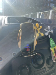 Тримач для телефону з бездротовою зарядкою та автоматичним відкриванням СРІБНИЙ фото от покупателей 11