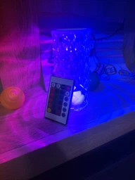 Ночная лампа светильник AND463 хрустальная ваза, RGB-подсветка 16 цветов фото от покупателей 7