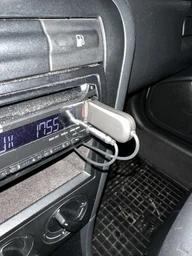Автомобильный Bluetooth ресиверв Аудио адаптер BOROFONE BC44 Soul Car AUX BT5.0 Receiver With Cable Metal Gray