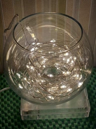 Светодиодная новогодняя LED гирлянда-нить "КАПЛИ РОССЫ" на батарейках + USB 100LED 10 м Синий (90887083) фото от покупателей 9