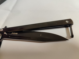 Нож Бабочка Складной Черный Высококачественная сборка фото от покупателей 4