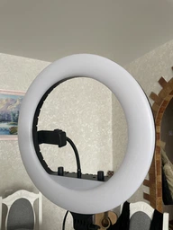 Кільцева лампа 36см Ring Light RL14 зі Штативом 2м + пульт управління фото від покупців 1