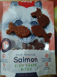 Лакомство для собак Wanpy Salmon Fish Shape Bites кусочки лосося рыбки 100 г (6927749868002) фото от покупателей 1