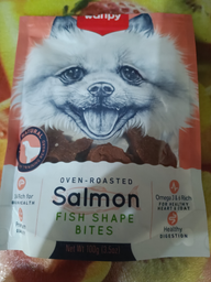 Лакомство для собак Wanpy Salmon Fish Shape Bites кусочки лосося рыбки 100 г (6927749868002)