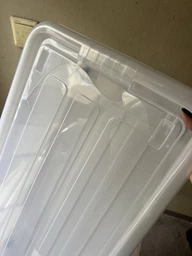 Ящик подкроватный Plast Team Easy на колесиках 38 x 16 x 79 см Прозрачный (2245tea-прозрачный)