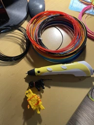 3D-ручка 3D Pen Фіолетова з Набором Еко Пластика PLA (100 метрів) 12 різних кольорів та Трафаретами фото від покупців 1