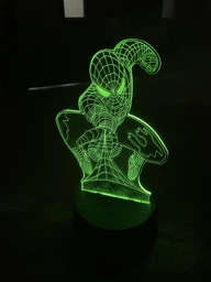 Ночник-светильник 3D "Человек-паук" 24х15 см 3DTOYSLAMP (2000002619109) фото от покупателей 4