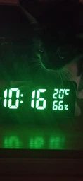 Настільний годинник дзеркальний дисплей Led Mirror Clock (VST 888Y) Зелене підсвічування фото від покупців 7