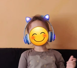 Наушники Bluetooth 5.3 MDR CAT ear VZV-23M 9537 с подсветкой Бежевые фото от покупателей 1