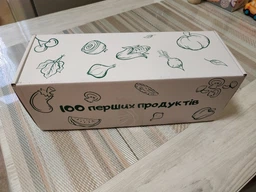 100 первых продуктов планер картонный без магнита голубой 30 х 40 см + маркер фото от покупателей 2